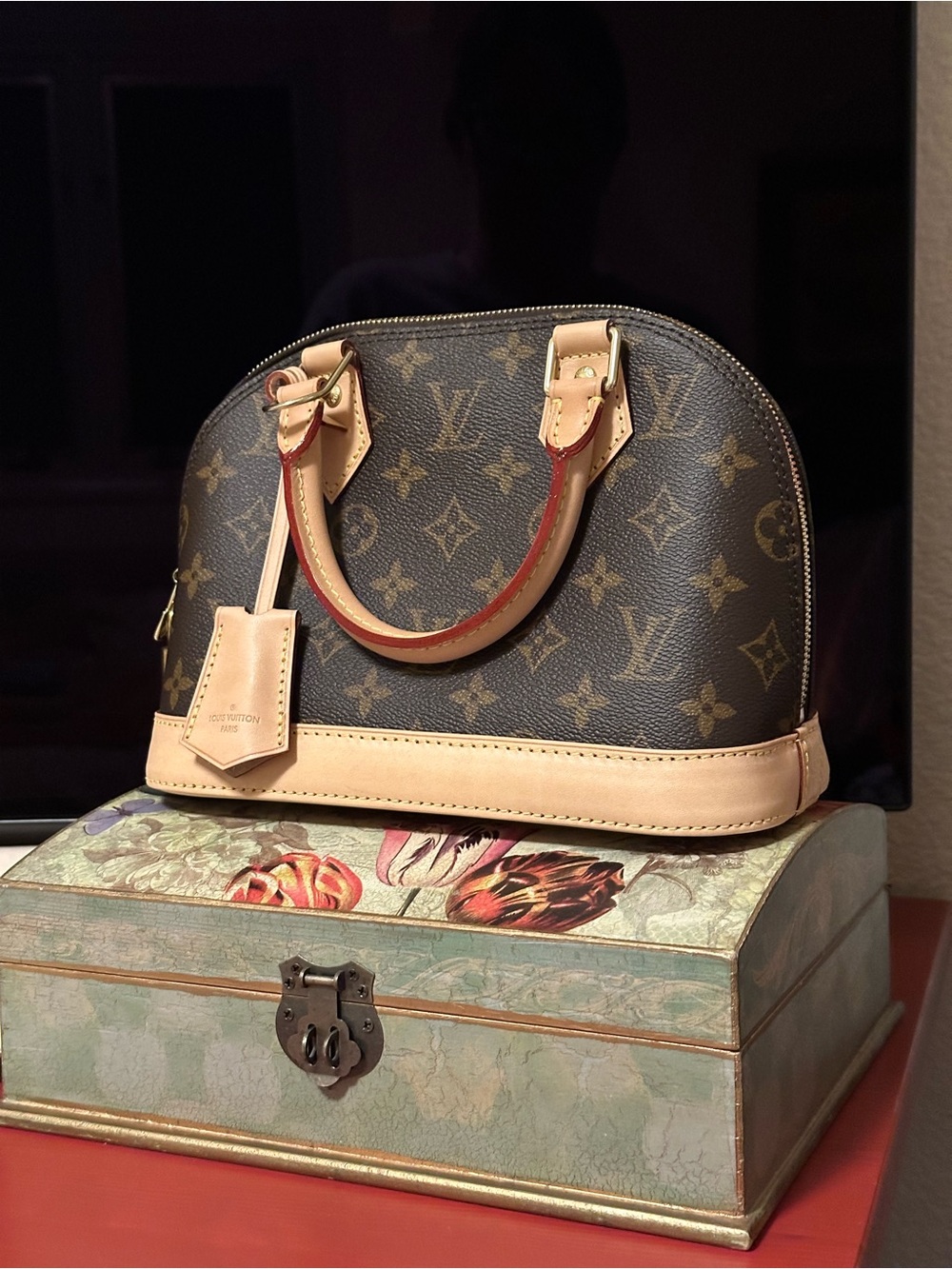 NEW! Louis Vuitton Alma BB Brown Monogram Handbag Sachel 💯 Authentic - Picture 5 of 16